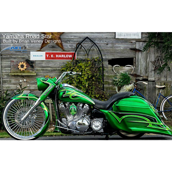 AirFX Air Suspensions. Yamaha Road Star 2008 - 2016 23'' front wheel
